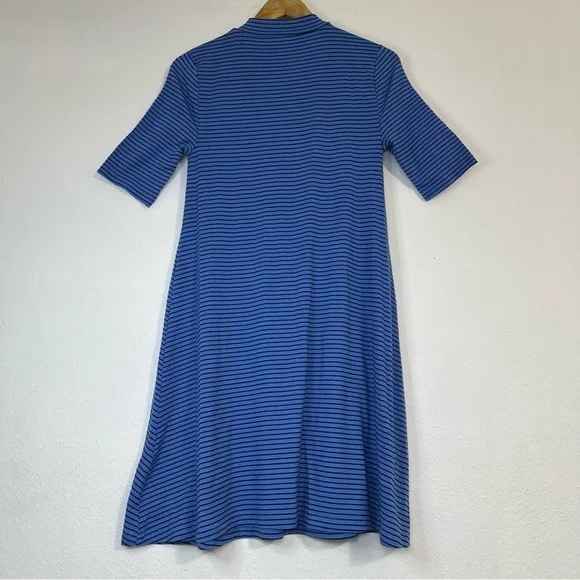 Apt. 9 Casual Blue and Black Striped Midi Dress - Picture 3 of 12